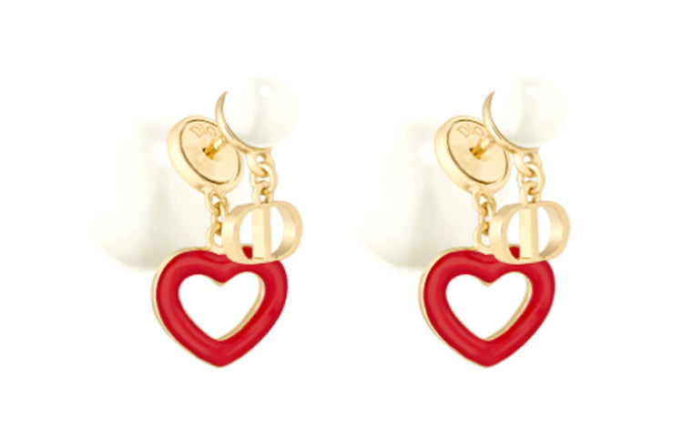 DIOR Earrings Women's Red