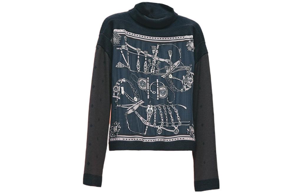 HERMES T Shirts Women's Lapis Lazuli Blue