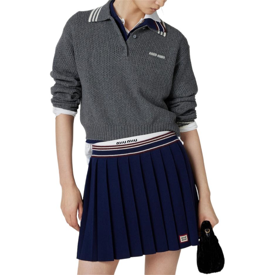MIU MIU Sweater Women's Slate Gray