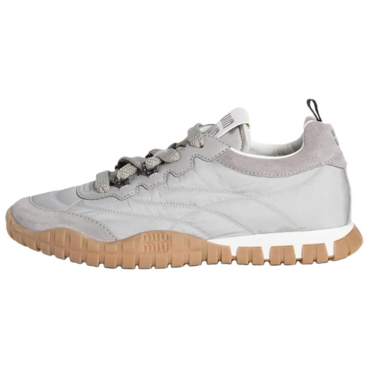 MIU MIU Tyre Low Top Casual Shoes Women's Gray
