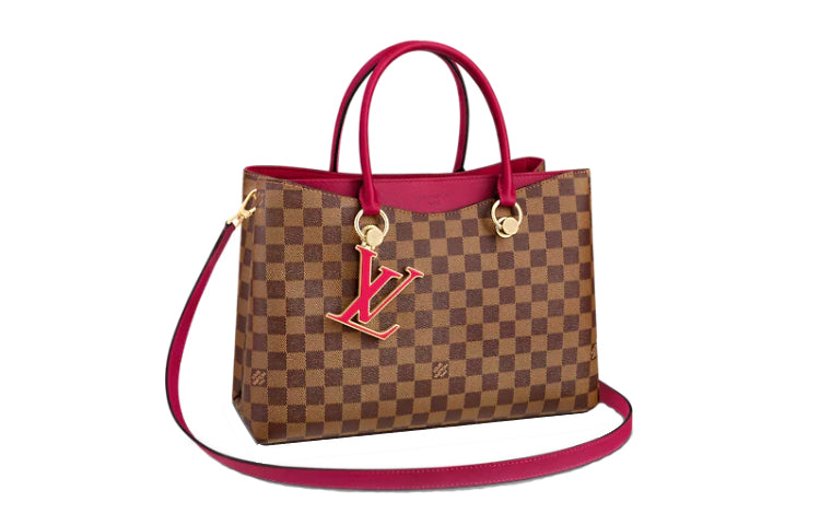 LOUIS VUITTON Leather Handbag, Shoulder Bag Women's Red