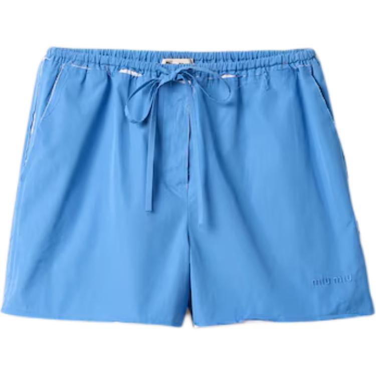 MIU MIU Drawstring Elastic Waist Shorts
