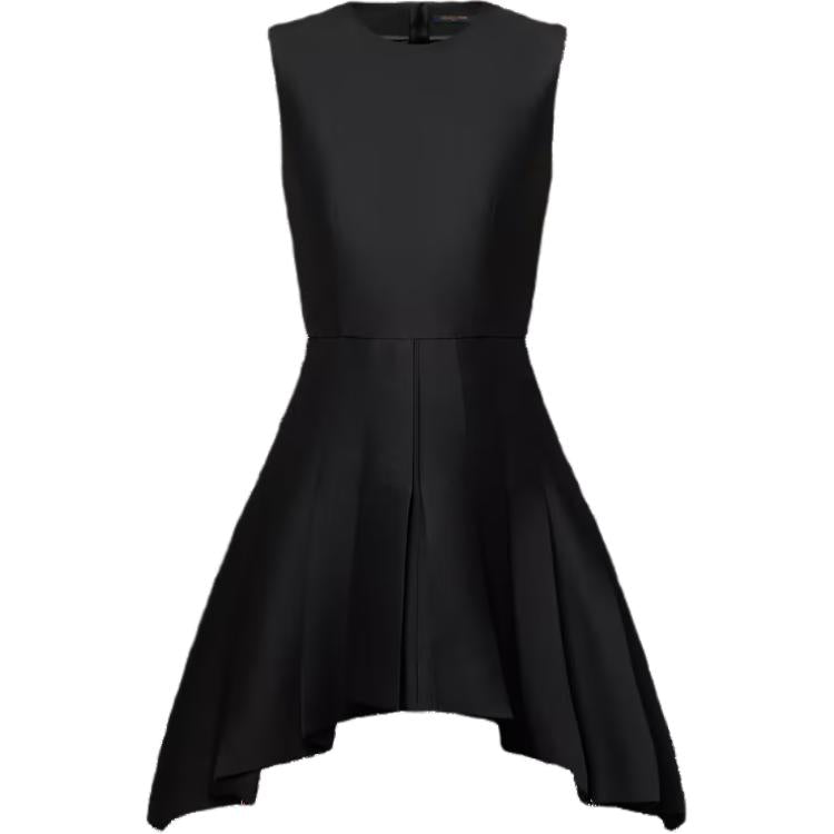 LOUIS VUITTON Asymmetrical Box Pleat Dress
