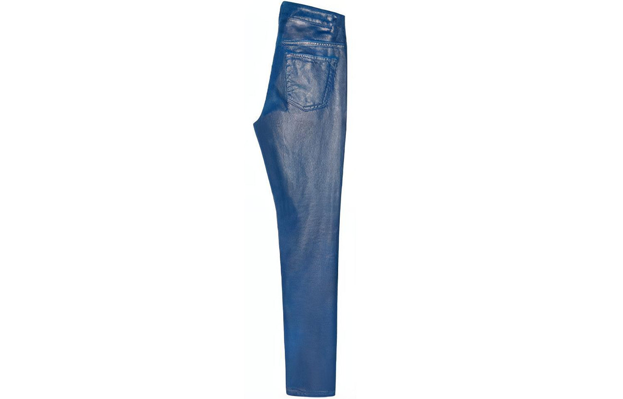 SAINT LAURENT Skinny Patent Style Trousers