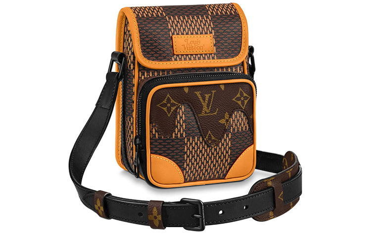 LOUIS VUITTON X Nigo Amazone Messenger Damier Ebene Giant Nano Brown