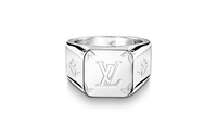 LOUIS VUITTON Monogram Signet Ring