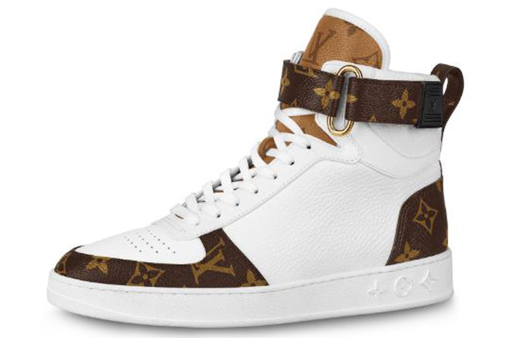 LOUIS VUITTON Lv Boombox High Top Sneakers White Women's