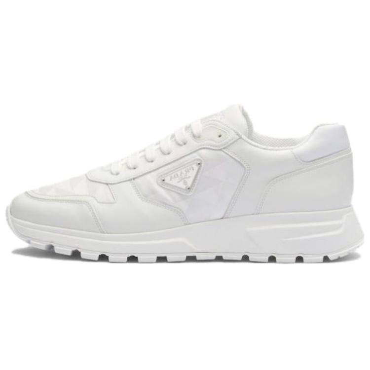 PRADA Leather And Re-Nylon 'White'