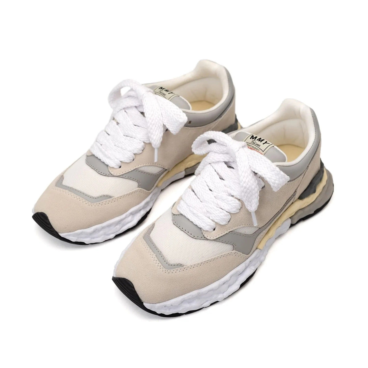 Maison MIHARA YASUHIRO GEORGE OG Sole Mix Material Low-top Sneaker 'White' A10FW701-WHT