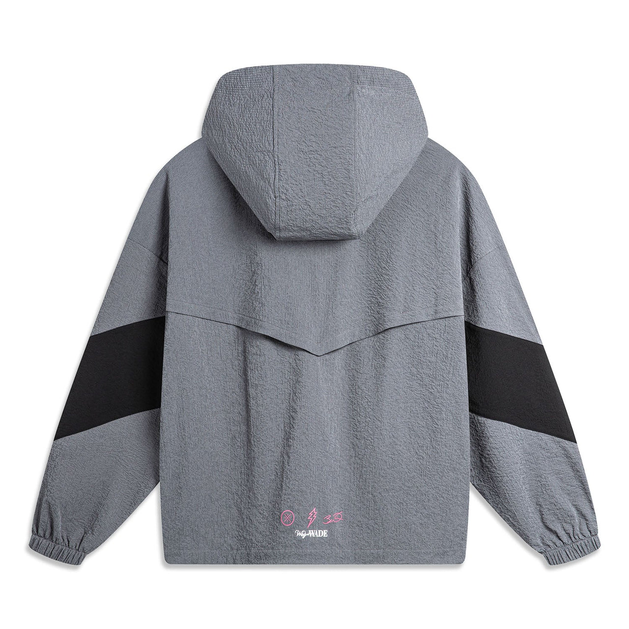 Li-Ning Way Of Wade Graphic Windbreaker 'Grey Black White' AFDU399-1