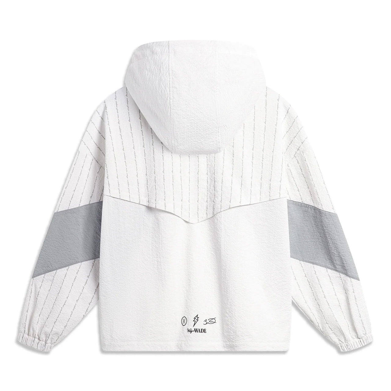 Li-Ning Way Of Wade Graphic Windbreaker 'White Grey' AFDU399-5
