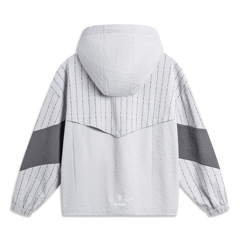 Li-Ning Way Of Wade Graphic Windbreaker 'Grey White' AFDU399-6