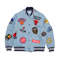 Nike Lab x Supreme x NBA Warm-up Jacket 'Denim Multi' AO3632-440