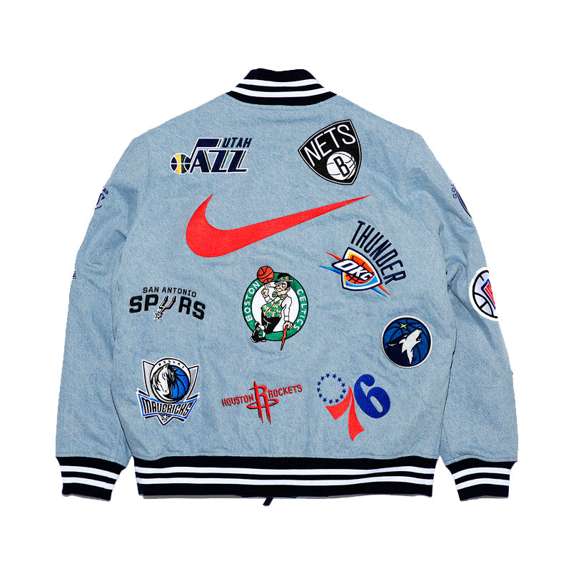 Nike Lab x Supreme x NBA Warm-up Jacket 'Denim Multi' AO3632-440
