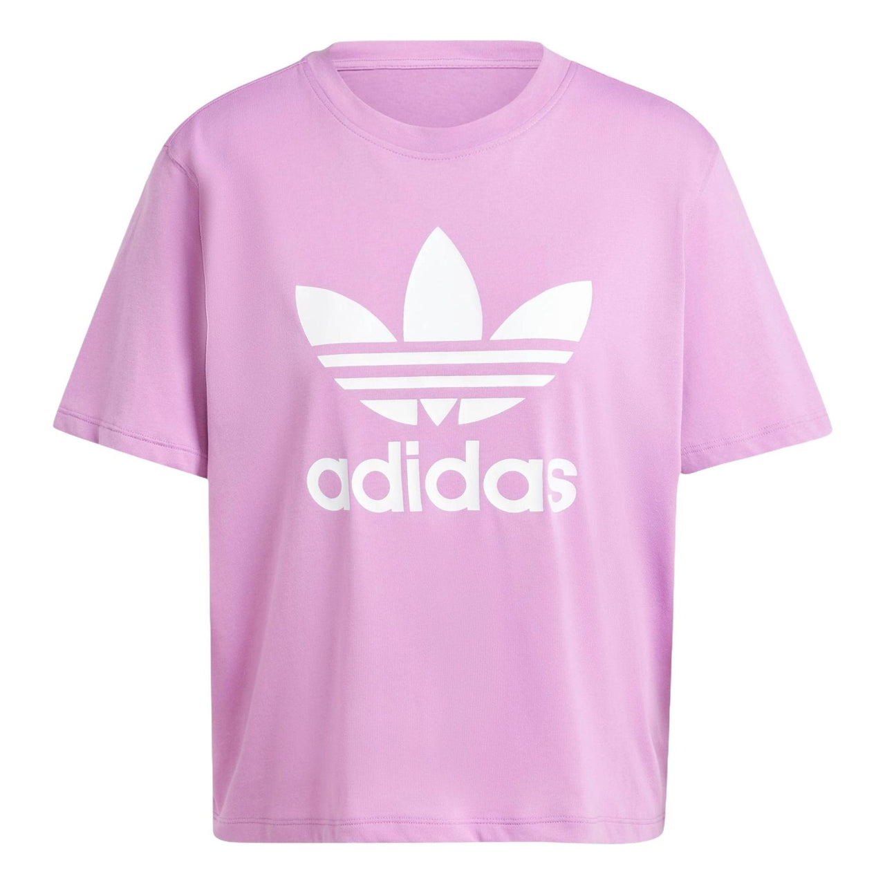 (WMNS) adidas Adicolor Trefoil Boxy T-shirt Asia Sizing 'Preloved Purple' IY4684