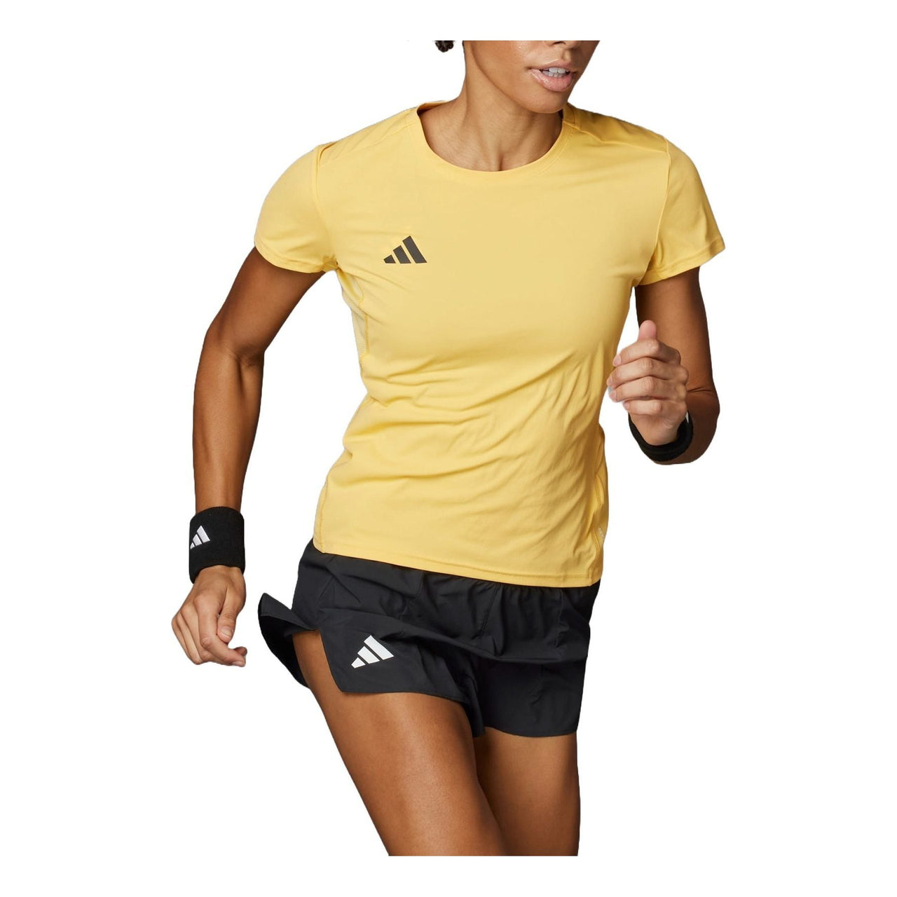 (WMNS) adidas Adizero Essentials Running T-shirt 'Yellow' IR7125