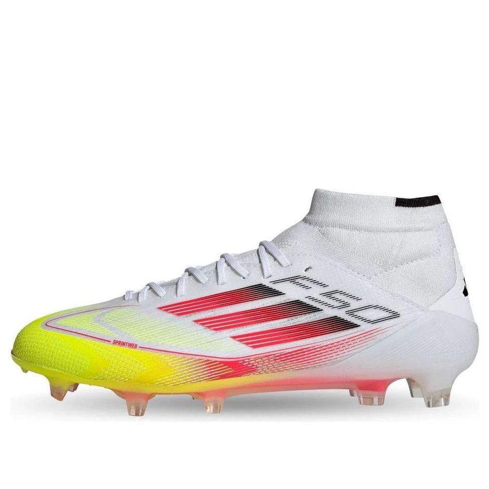 adidas F50 Elite Mid FG 'Pure Victory Pack White Yellow Neon Red' IE1457