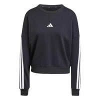 (WMNS) adidas Essentials 3-Stripes French Terry Sweatshirt 'Black White' JE0016