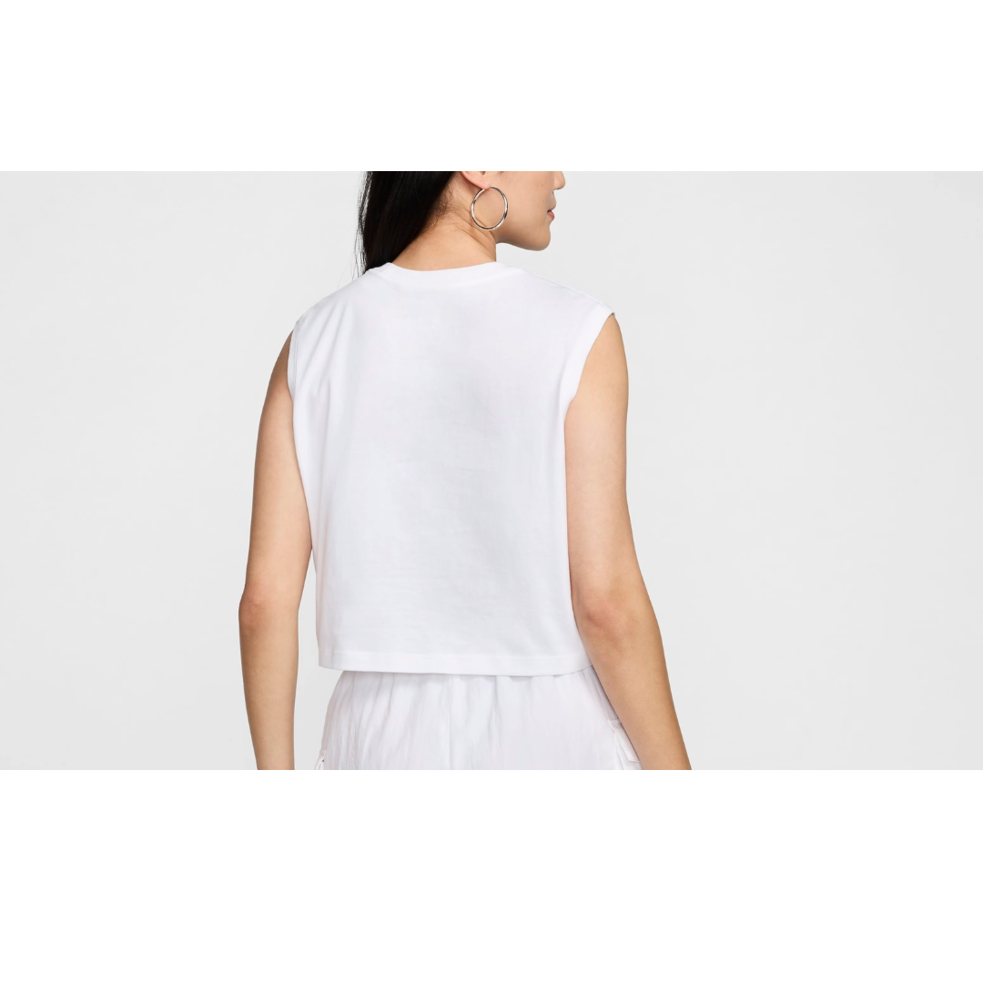 (WMNS) Nike Sportswear Club Sleeveless Cropped Top 'White' FV5506-100