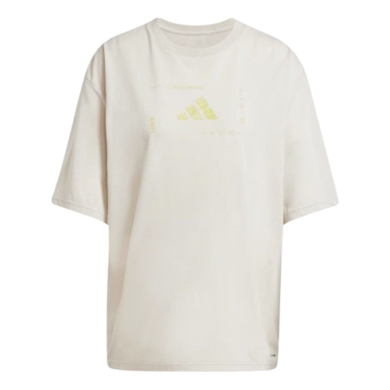 (WMNS) adidas Climacool Training Animal Logo Graphic T-Shirt 'Beige' JJ1441