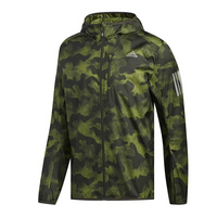 adidas Own the Run Camouflage Jacket 'Green' DZ2031