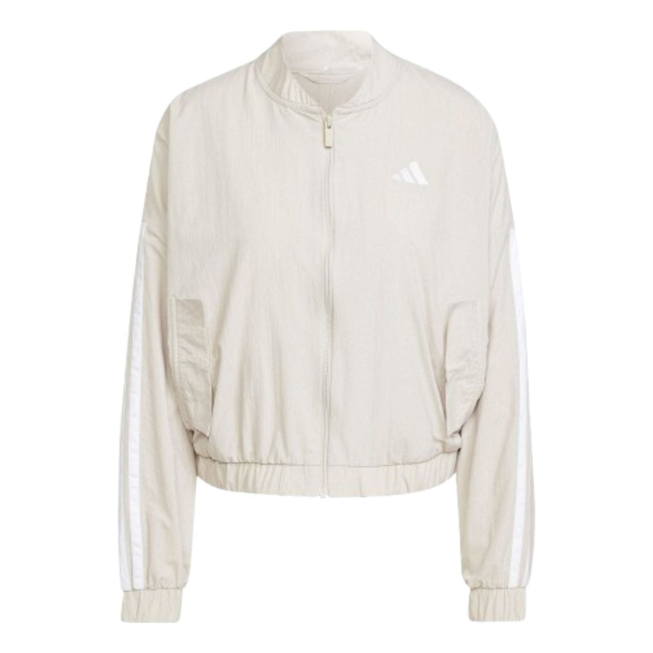 (WMNS) adidas Essentials 3-Stripes Lifestyle Woven Bomber Jacket 'Grey' JE1317
