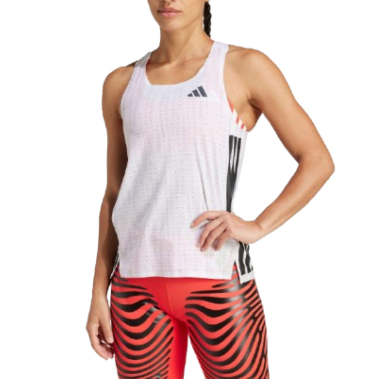 (WMNS) adidas Adizero Running Singlet 'White' JC7667