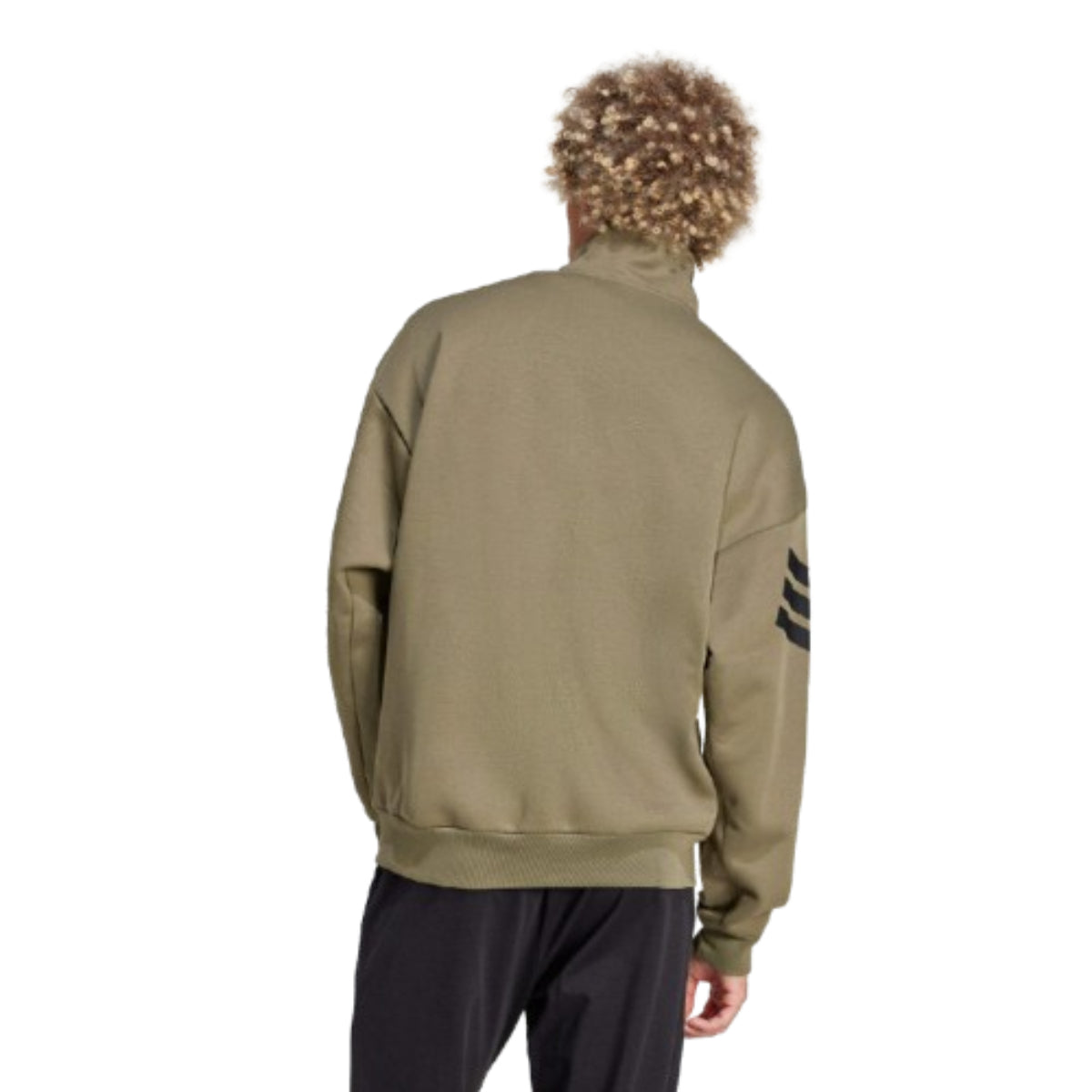 adidas Future Icons 3-Stripes Woven Track Jacket 'Green Black' JD4887