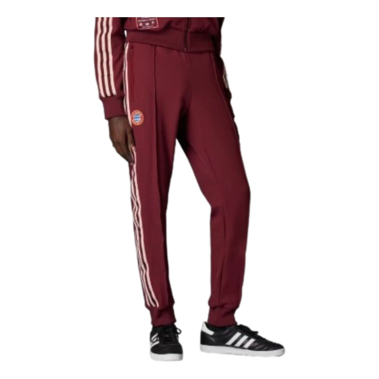 adidas FC Bayern Terrace Icons Track Pants 'Burgundy' JF0588