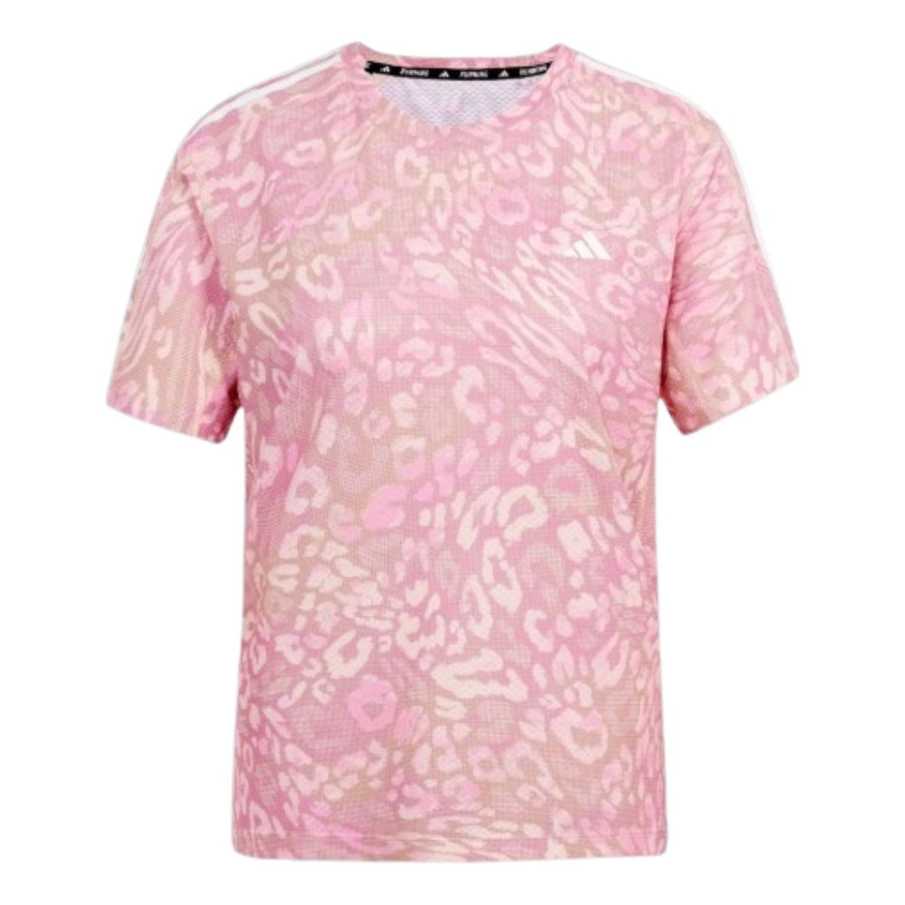 (WMNS) adidas Own the Run CLIMACOOL 3-Stripes T-Shirt 'Pink White' JC7408