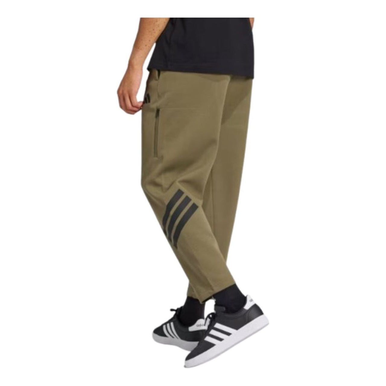 adidas Future Icons 3-Stripes Pocket Pants 'Green Black' JD4891