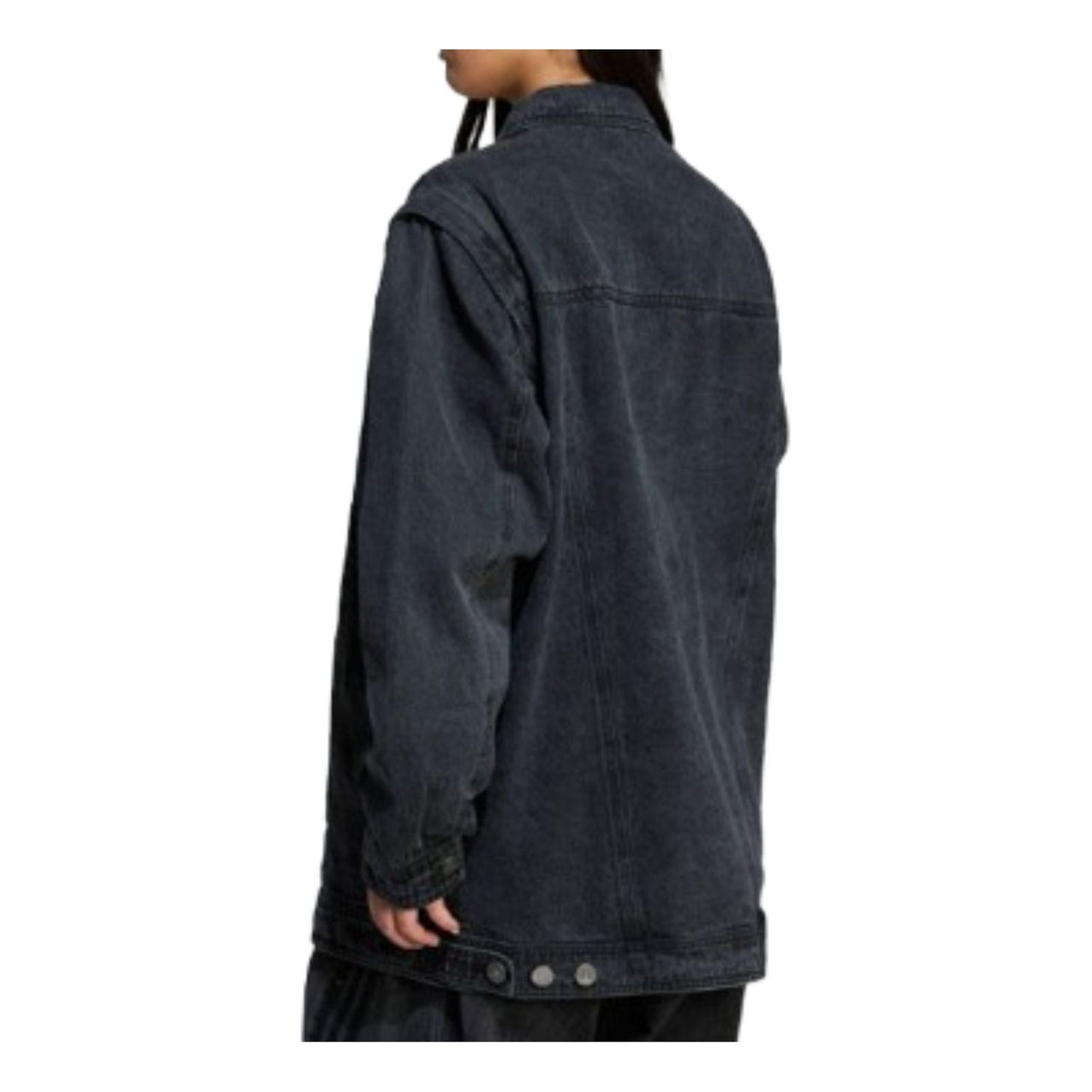 (WMNS) adidas Adilenium Season 3 Two-In-One Denim Shirt Jacket 'Black' JY8882