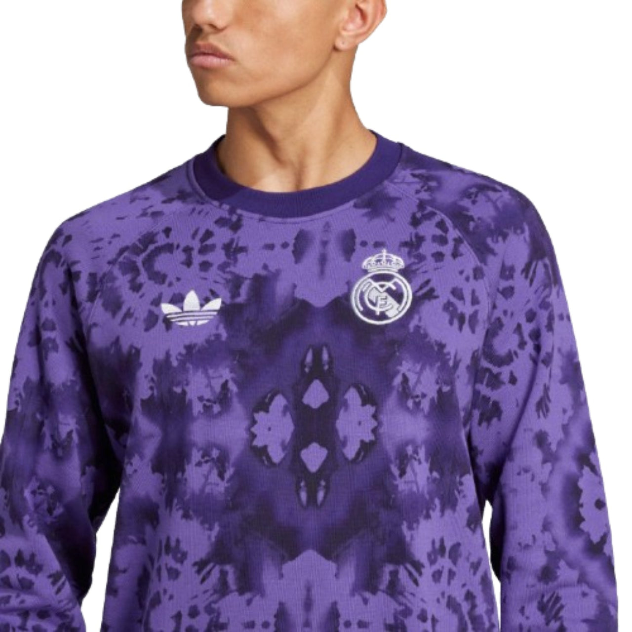 adidas Real Madrid CNY Crew Sweatshirt 'Purple' JM1103