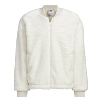 adidas New Fur Jacket 'White Black' JD3777