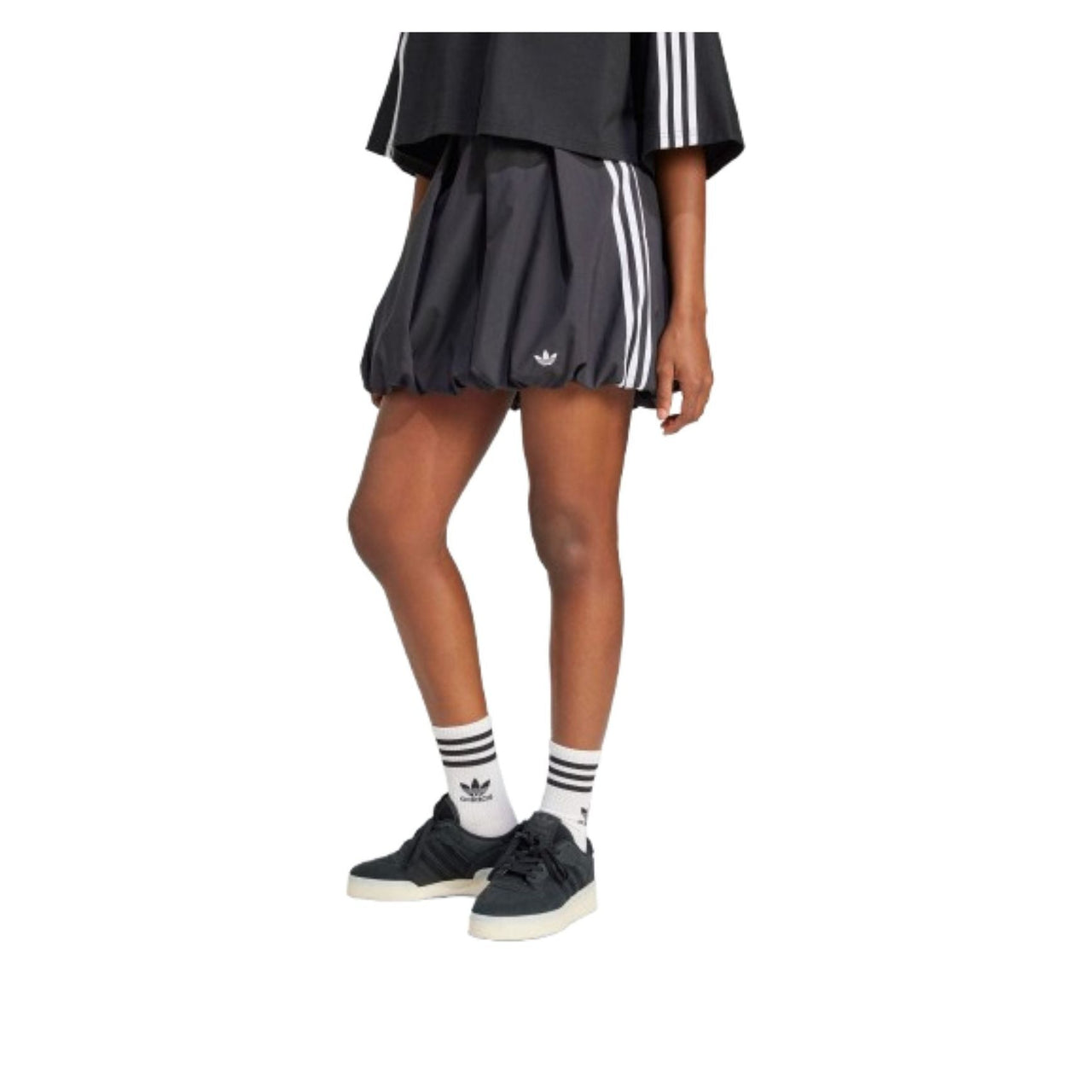 (WMNS) adidas Adilenium Season 3 Balloon Skirt 'Black White' JX9208