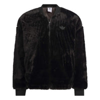 adidas New Fur Jacket 'Black White' JD3776