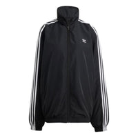 (WMNS) adidas Adilenium Season 3 Oversized Track Jacket 'Black White' JD3392