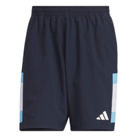adidas Wording Pack Loose Fit Mesh-Lined Woven Shorts 'Navy' JM2074