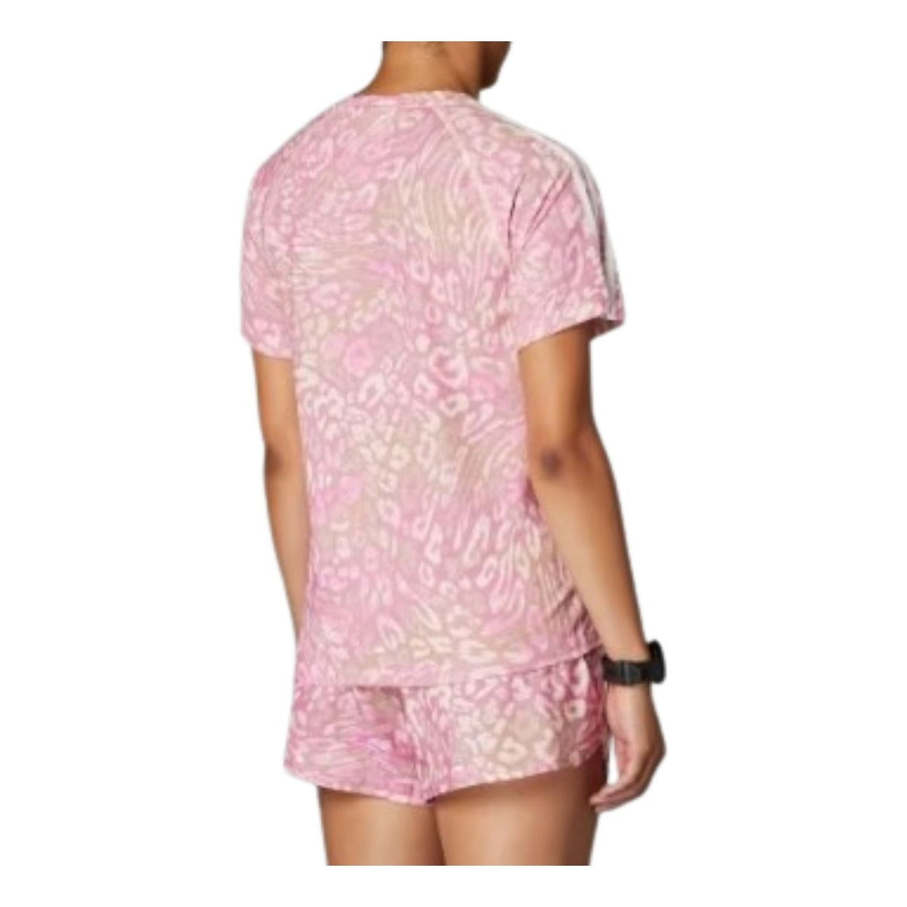 (WMNS) adidas Own the Run CLIMACOOL 3-Stripes T-Shirt 'Pink White' JC7408