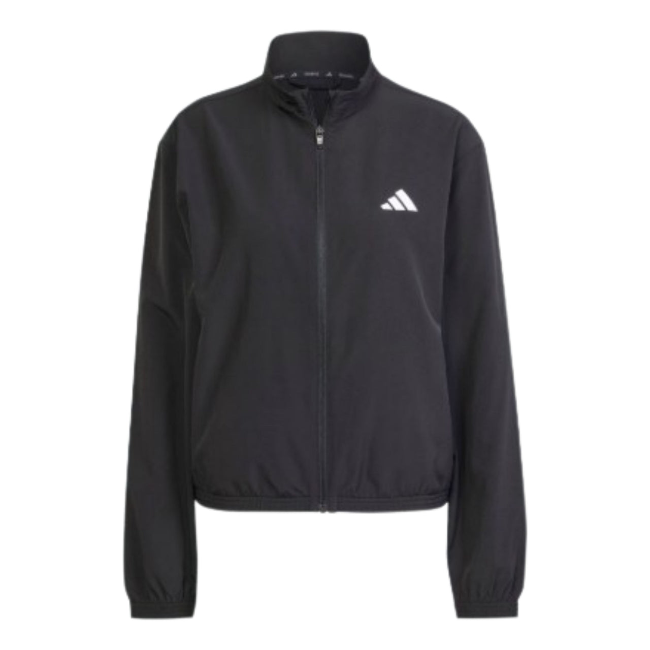 (WMNS) adidas Train Essentials 3-Stripes Woven Warm-Up Jacket 'Black White' JD6539