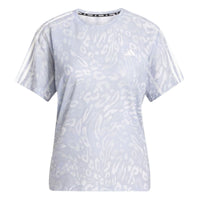 (WMNS) adidas Own the Run CLIMACOOL 3-Stripes T-Shirt 'Purple White' JD7758