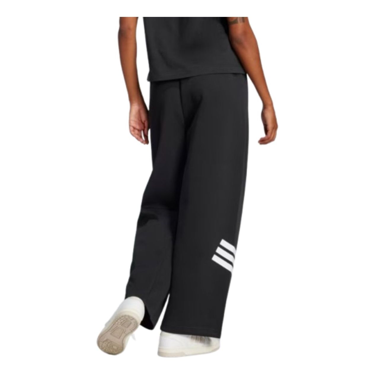 (WMNS) adidas Future Icons 3-Stripes Open-Hem Pants 'Black White' JE0150