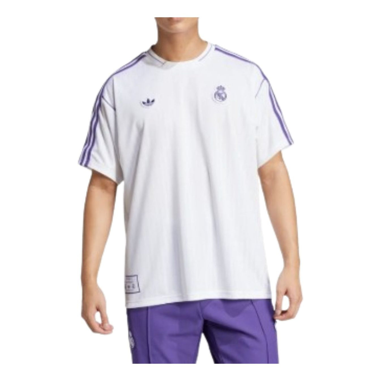adidas Real Madrid Terrace Icons Jersey 'White Purple' JF2581