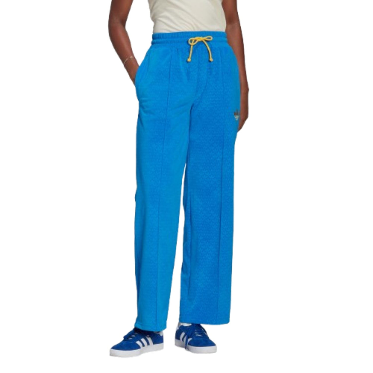 (WMNS) adidas Adicolor Heritage Now Velour Pants 'Blue' IB2048