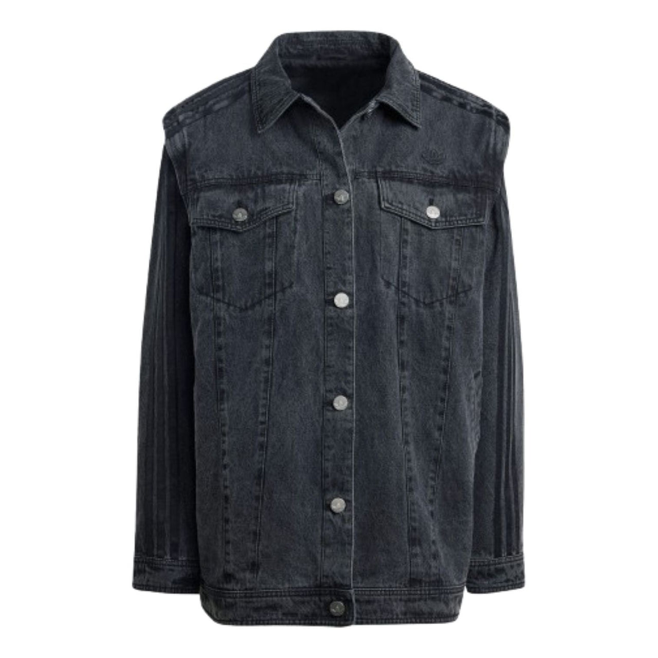 (WMNS) adidas Adilenium Season 3 Two-In-One Denim Shirt Jacket 'Black' JY8882