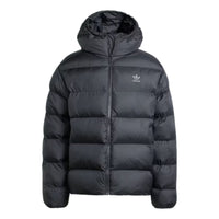 adidas Tonal Hooded Puffer Jacket 'Black' IY3396