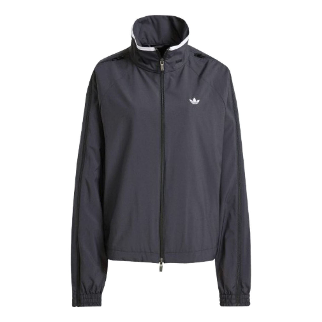 (WMNS) adidas Adilenium Season 3 Zip Track Top 'Black White' JX9204