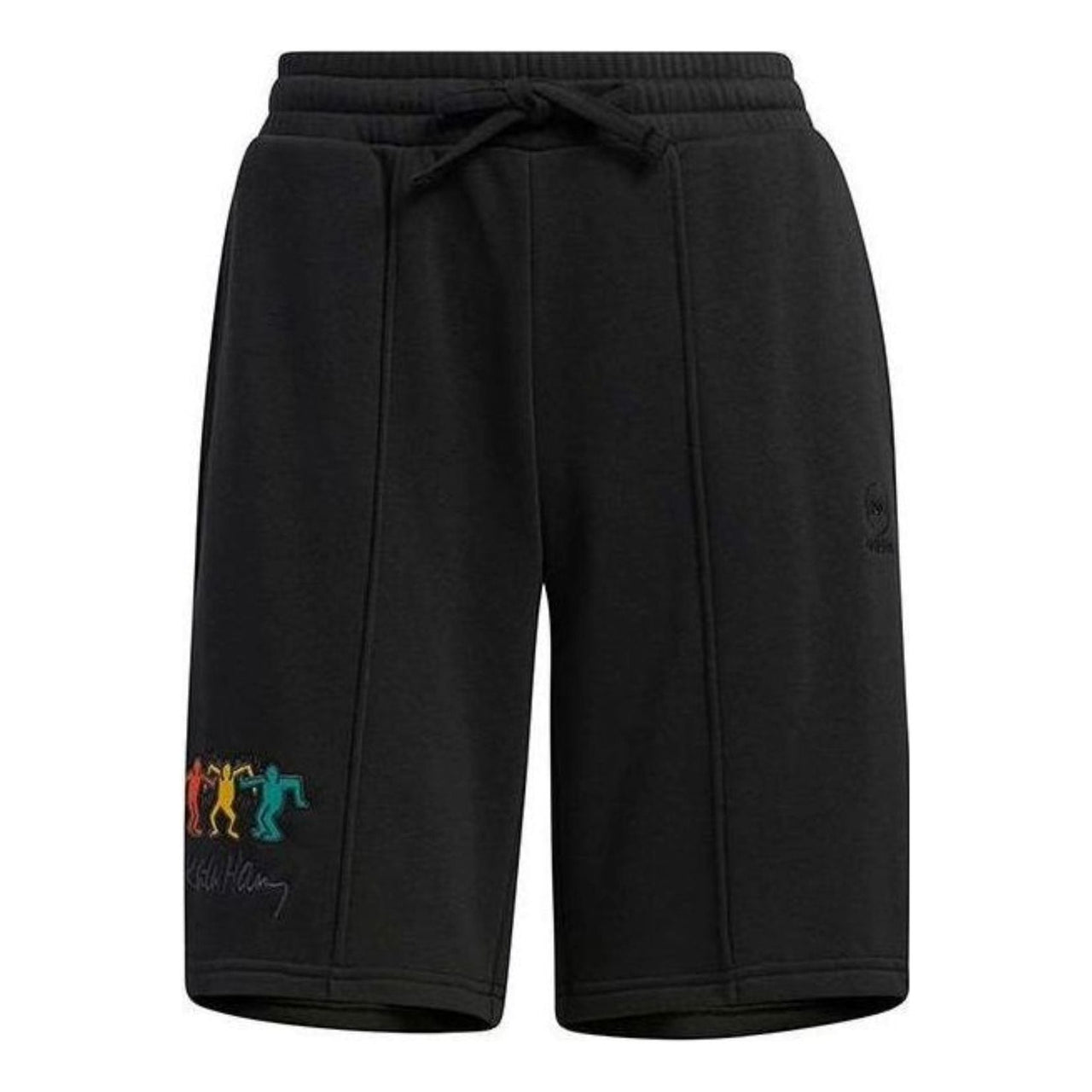 (WMNS) adidas Embroidered Letter Drawstring Shorts 'Black' HS6830