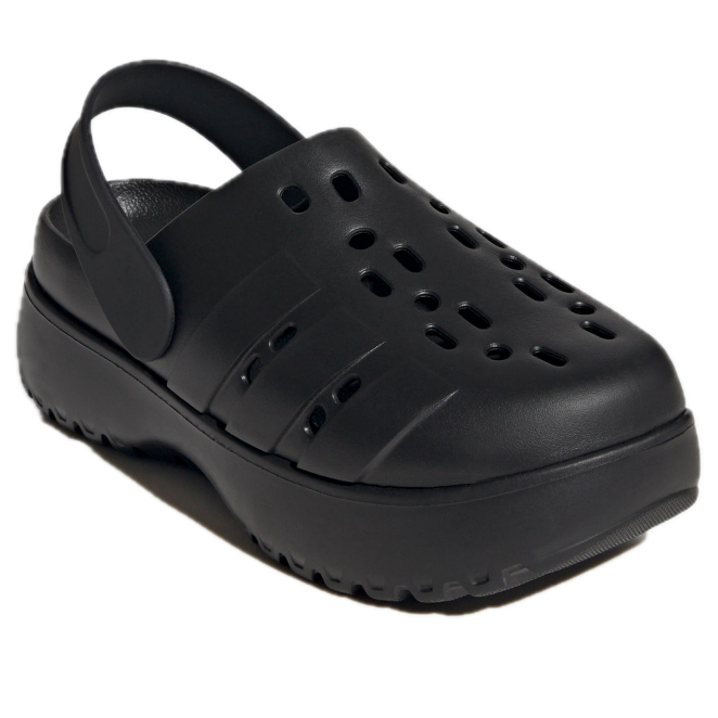 (WMNS) adidas Adilette Clog Platform 'Black' JP9577