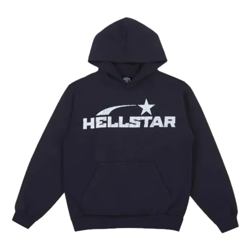 Hellstar Studios Basic Logo Hoodie 'Black White' HSBL-BLACK